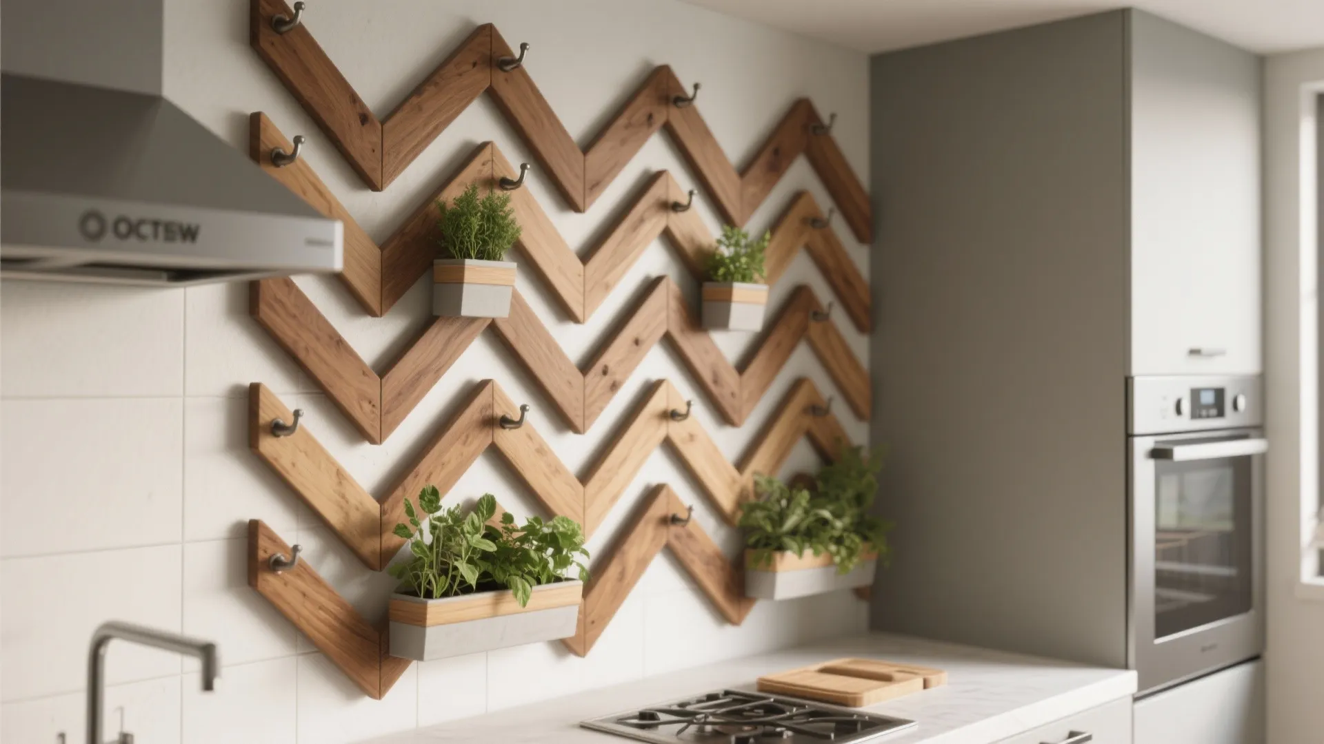 3. Modular Wooden Slats: Custom Shapes, Serious Style