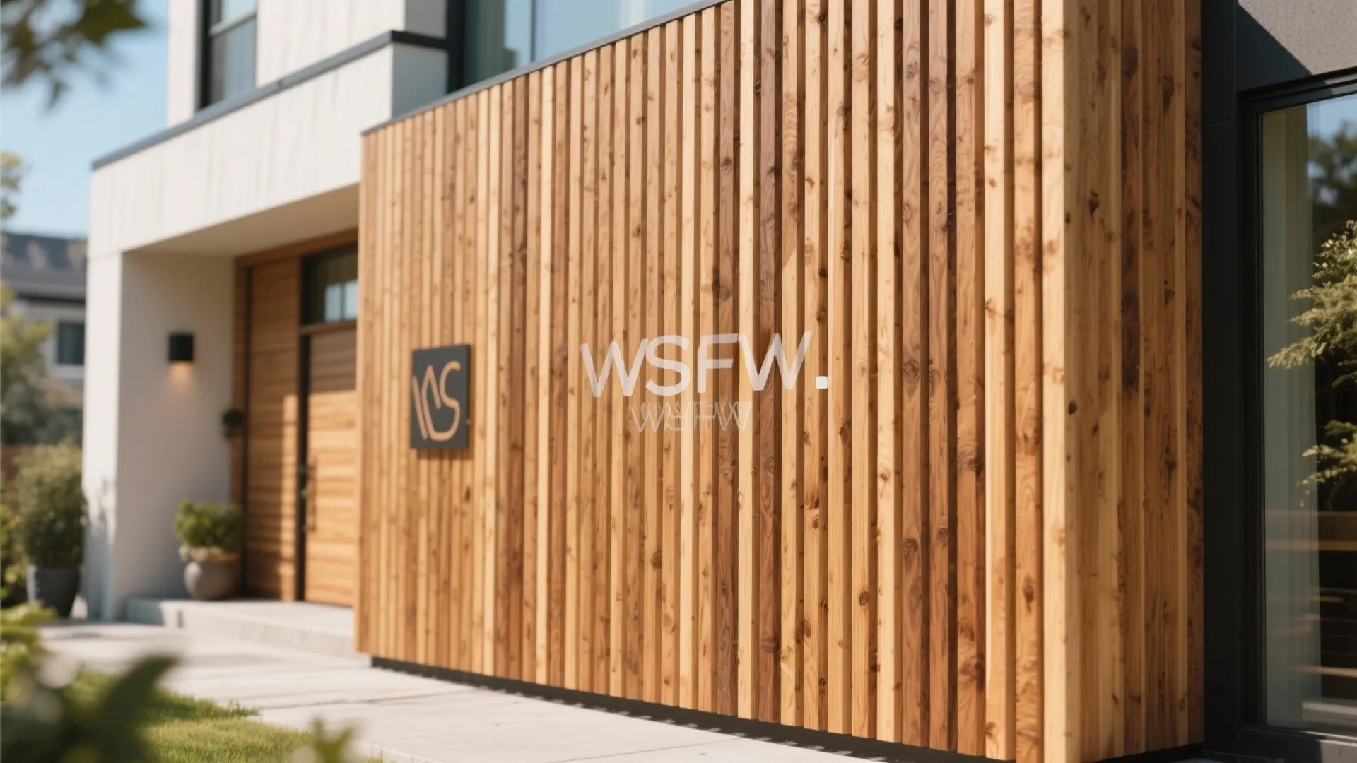 Vertical Wooden Slats