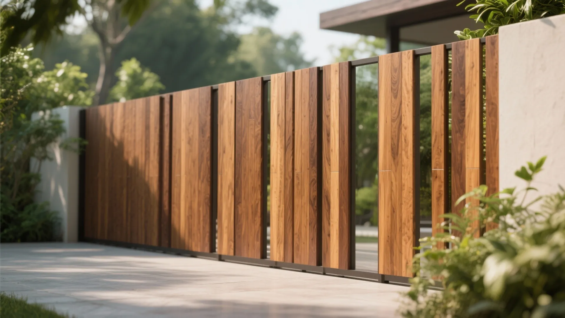Vertical Wooden Slats