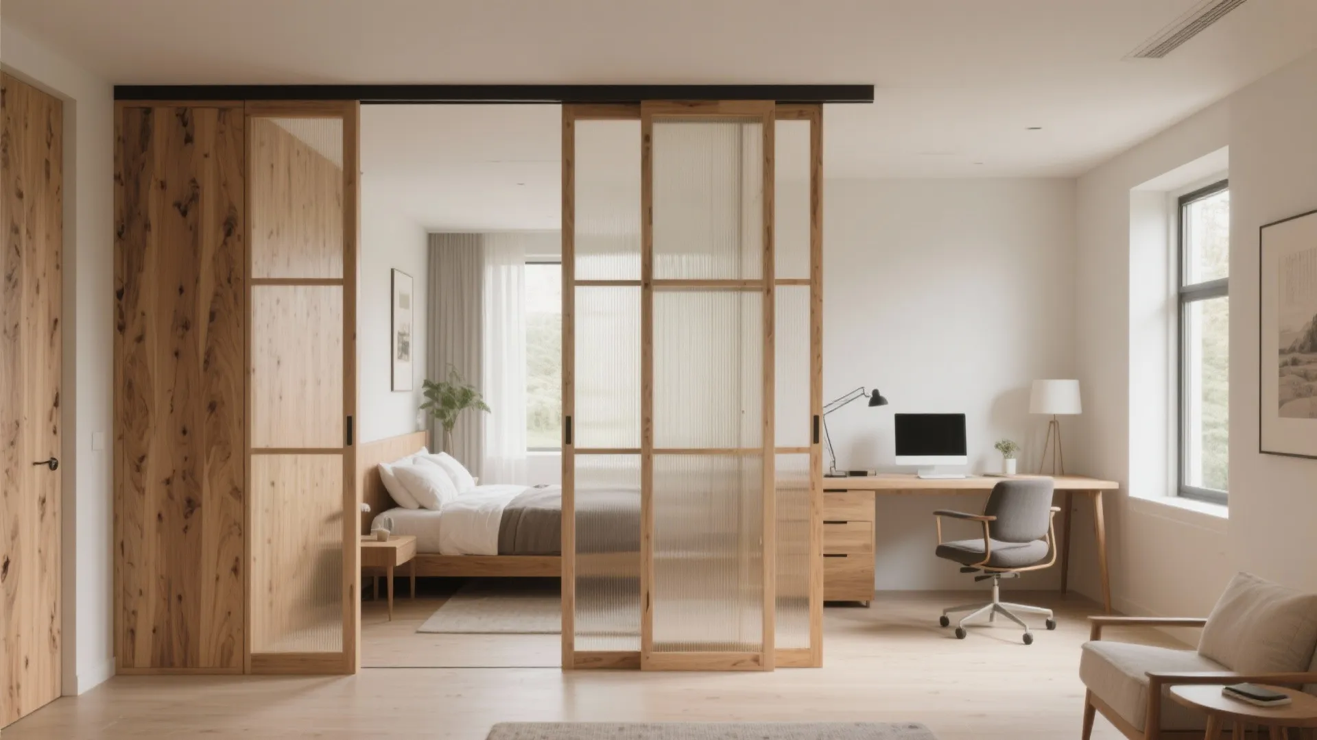 Sliding wooden screens