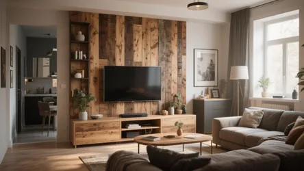 5 Wooden TV Wall Design Ideas