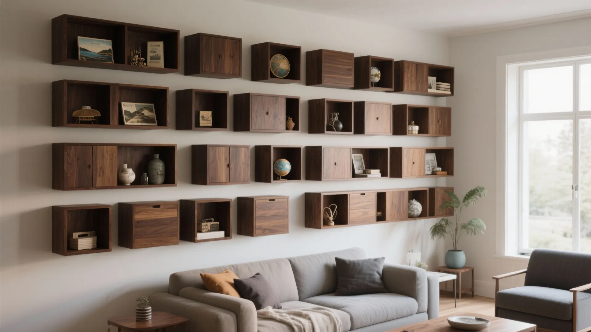 5. Wooden Wall-Mounted Boxes