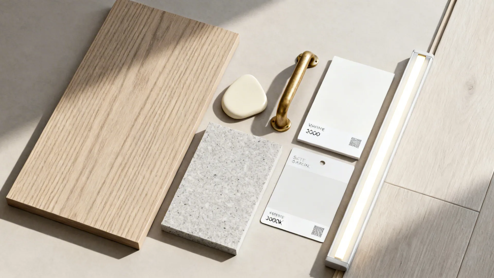 Woodgrain mica with warm accents