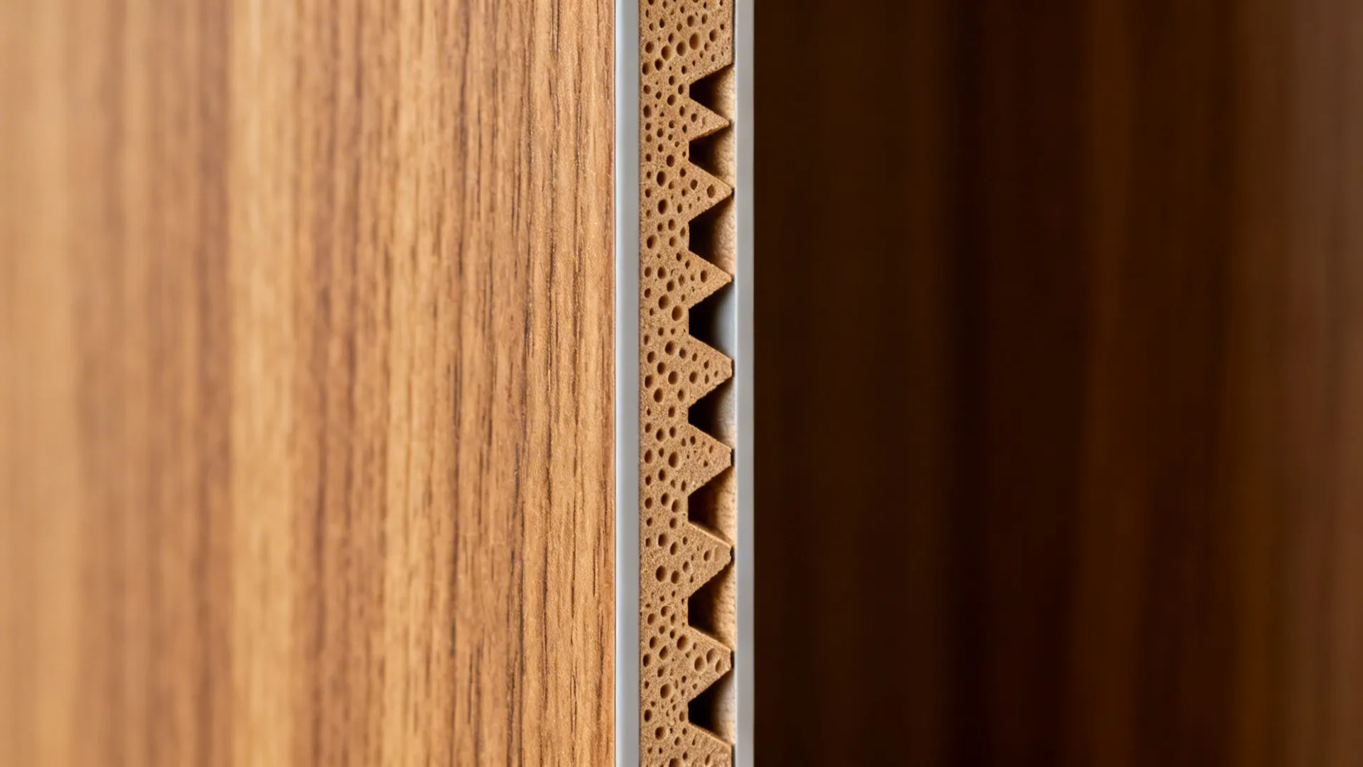 Woodgrain Sunmica with Vertical Grain Flow