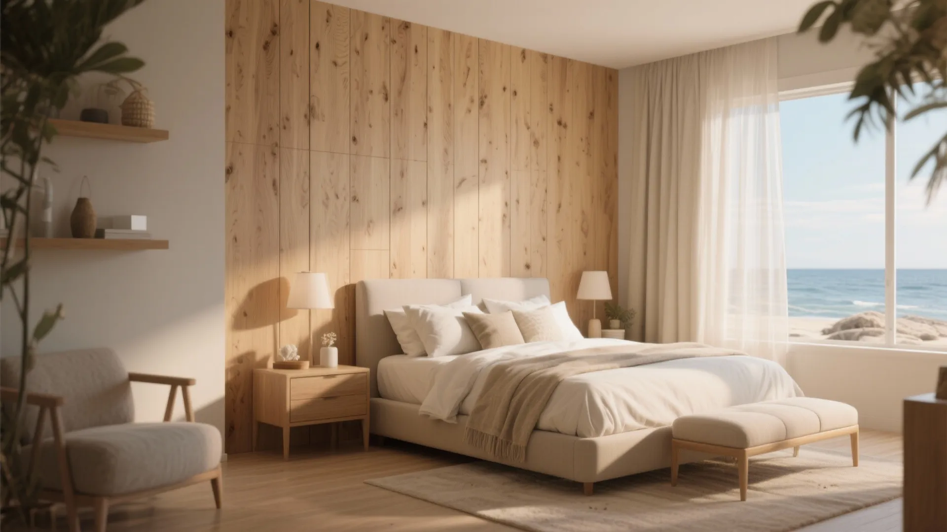 2. Wood Grain PVC Panels