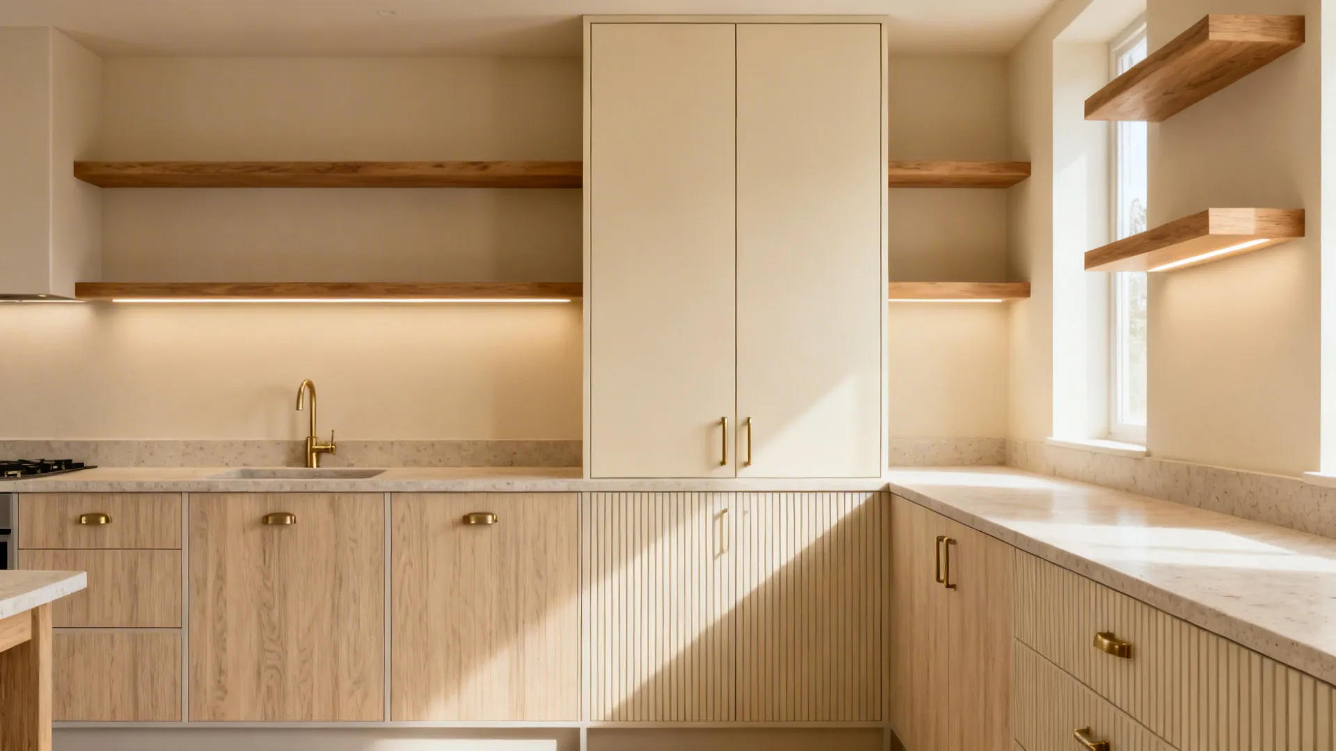 Woodgrain mica with warm accents