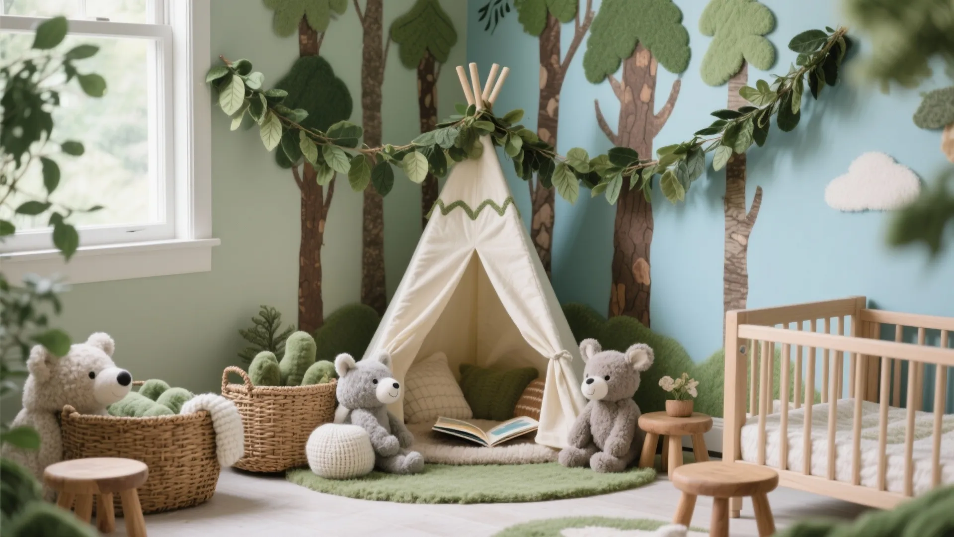 Whimsical Woodland (or Safari) Corner