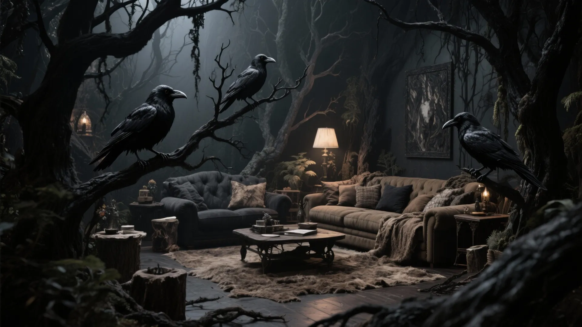 3. Woodland Gothic Theme