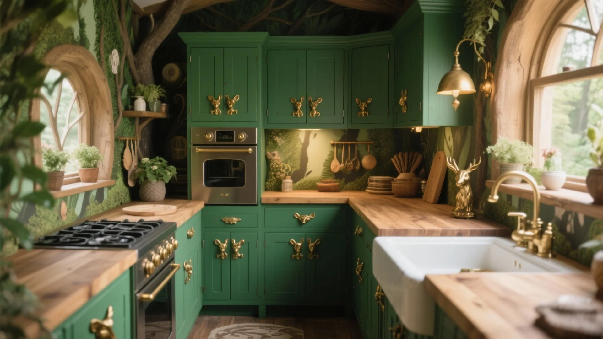 Tip 5: Transform the Kitchen into a Woodland Nook