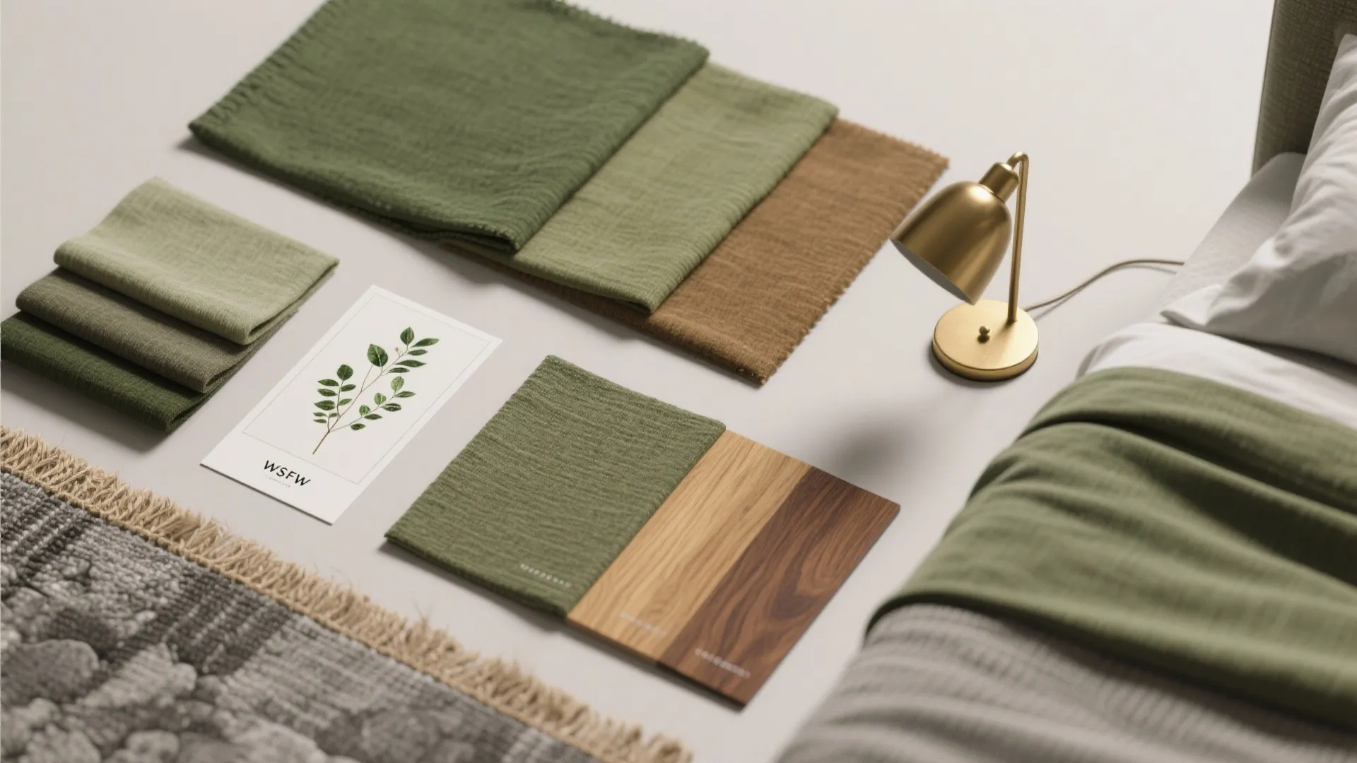 2. Woodland Palette: Warm Woods and Muted Greens