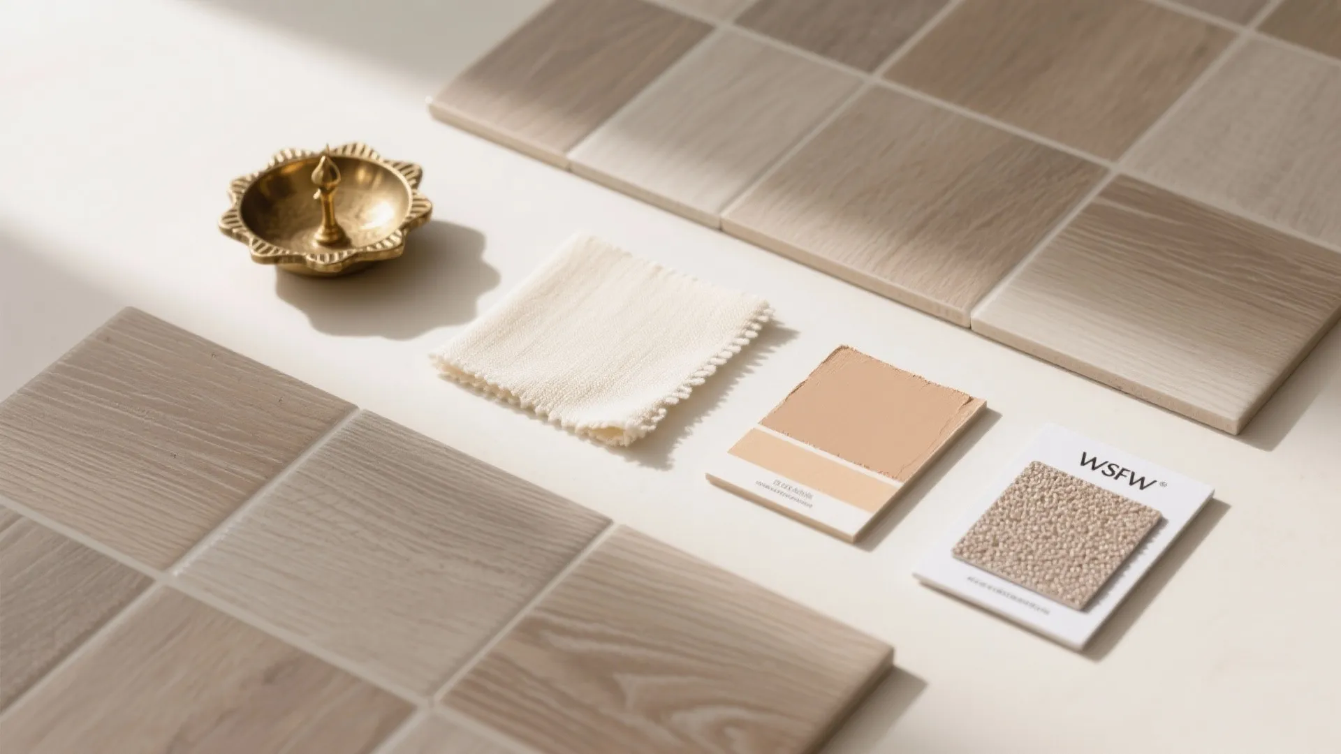 Wood-Look Porcelain with a Calm Grid Layout
