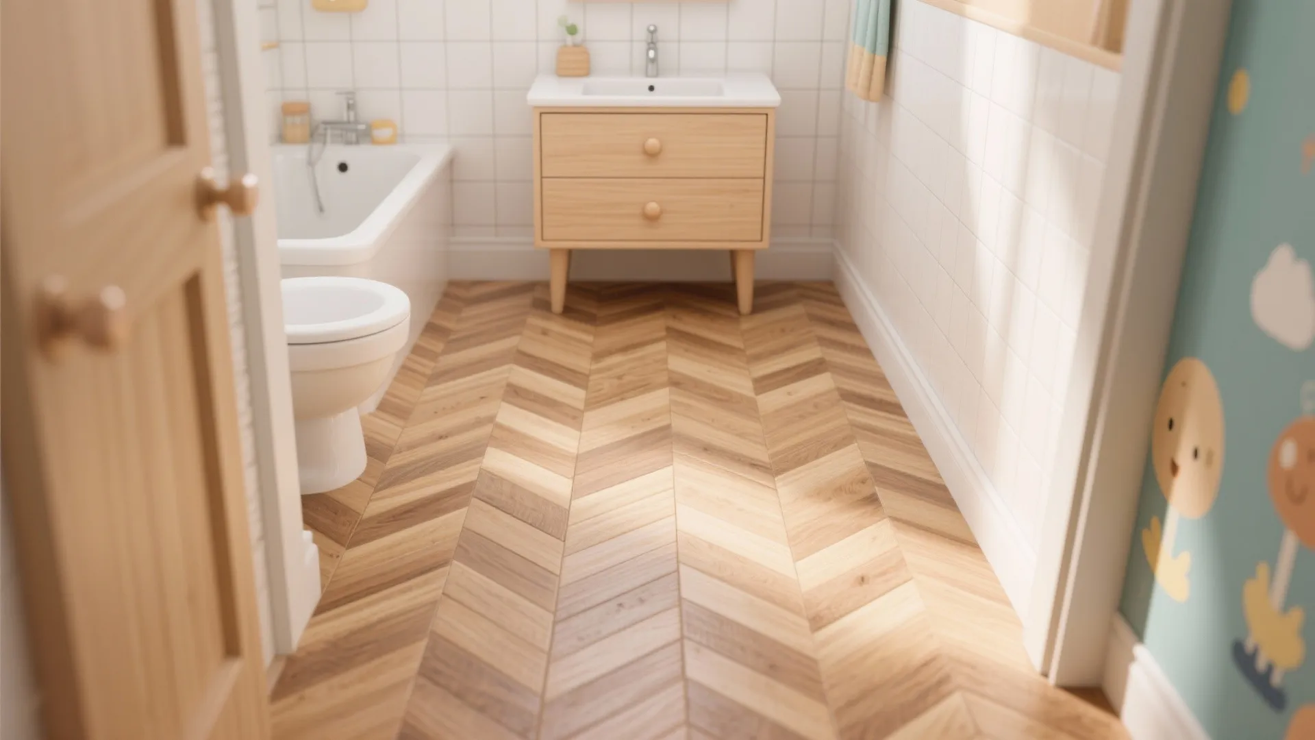 Durable Wood-Look Porcelain for Warmth without Worry