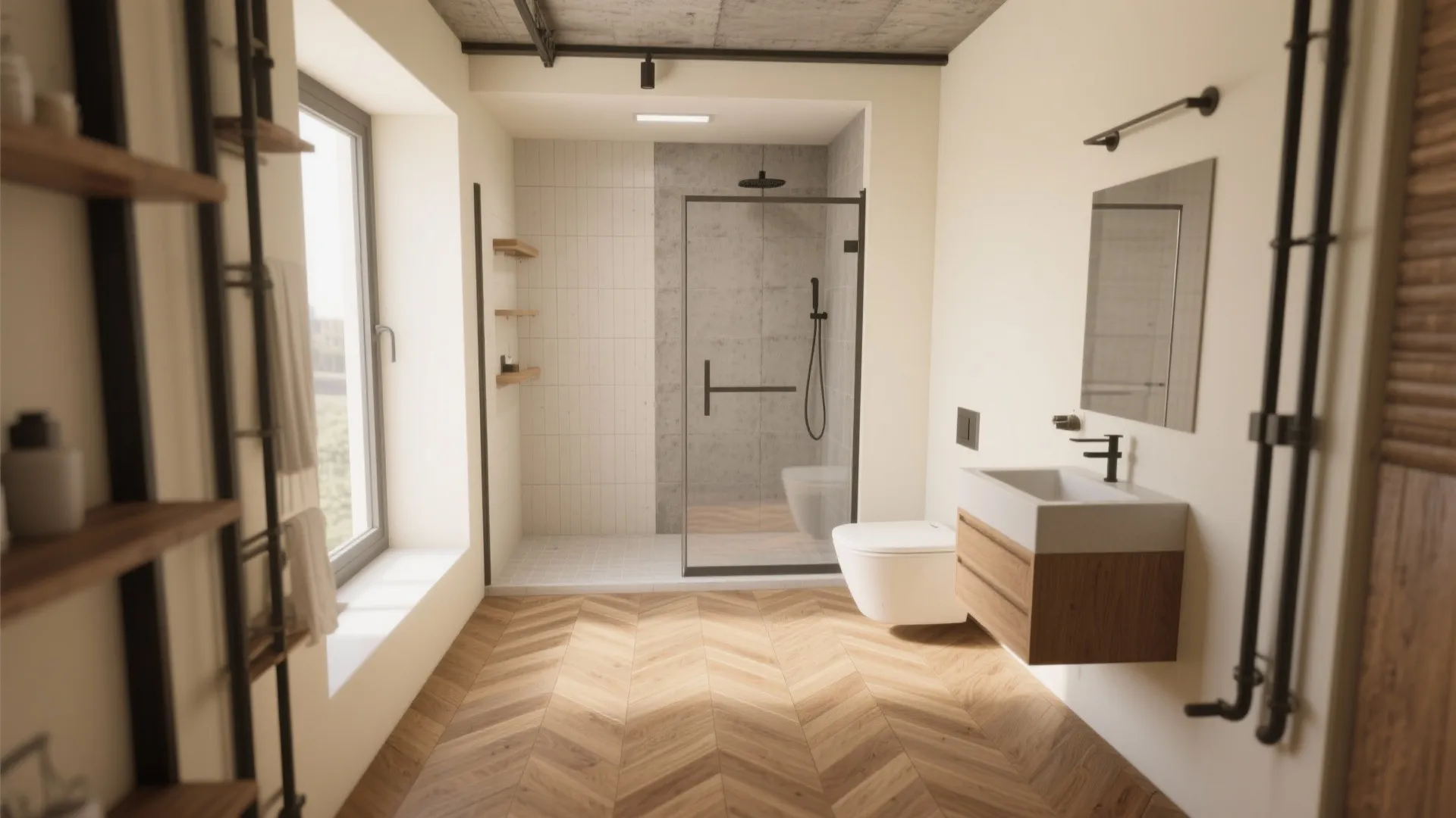 Warm Wood-Look or Cement-Look, Built for Traction