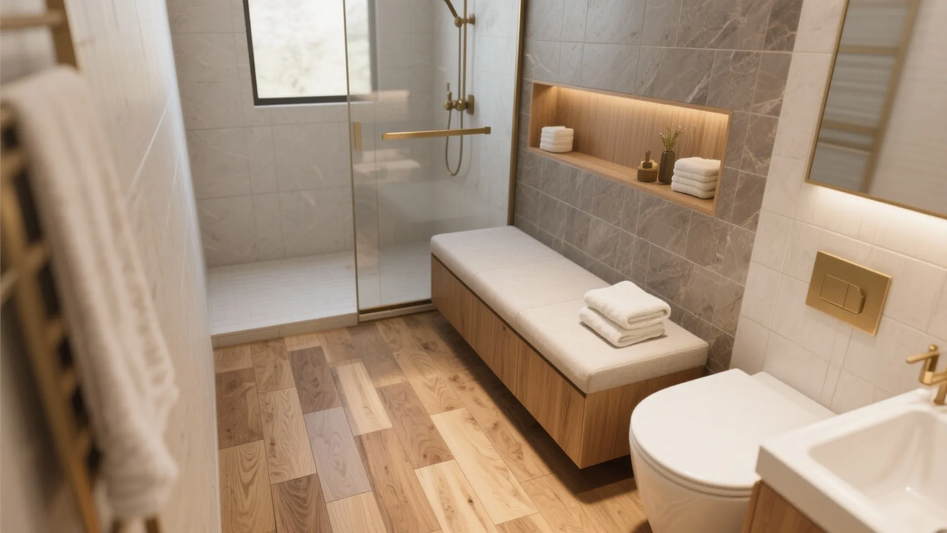 Wood-Look Porcelain for Warmth and Spa Vibes