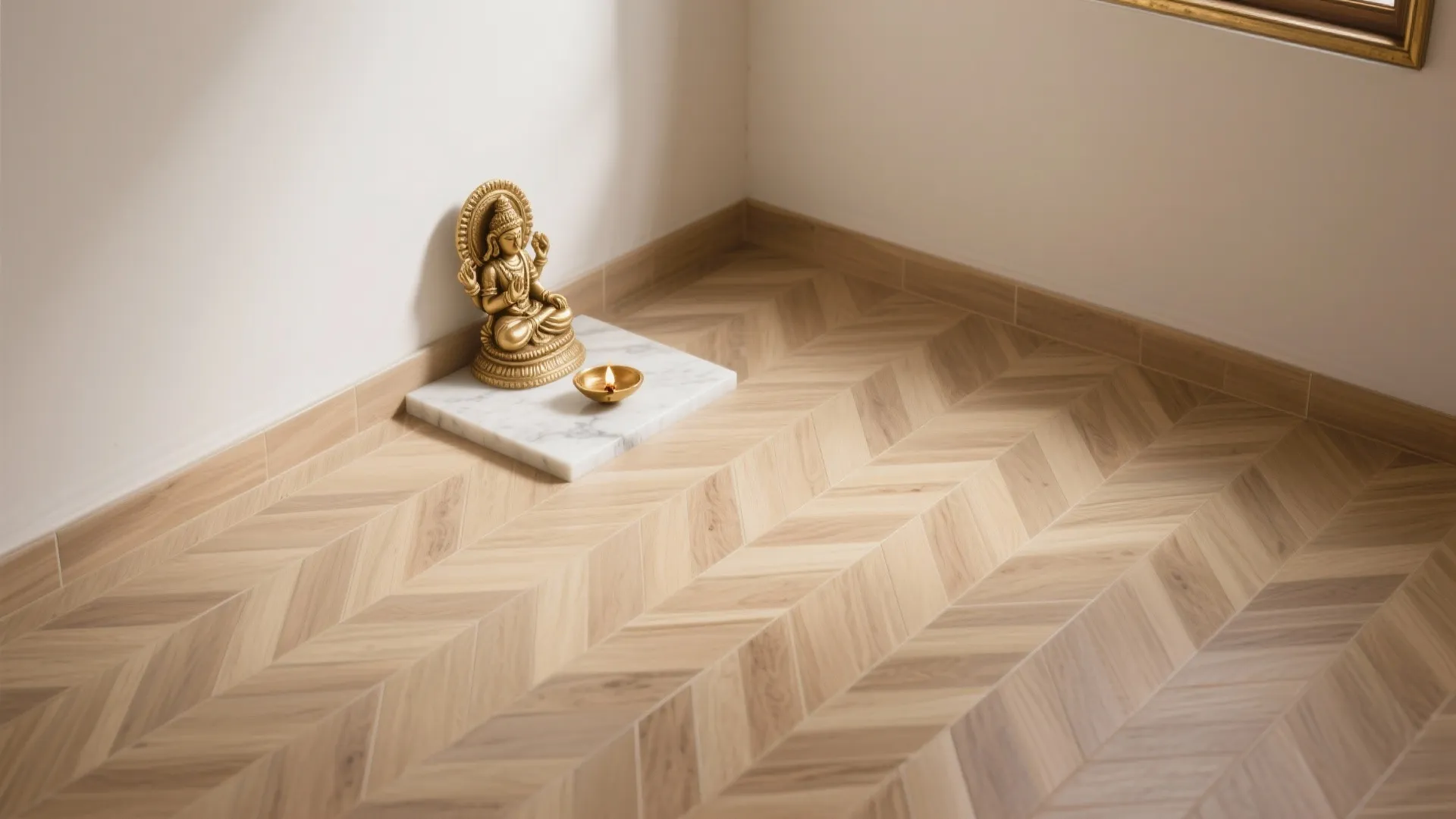 3) Matte Porcelain with Wood-Look Warmth