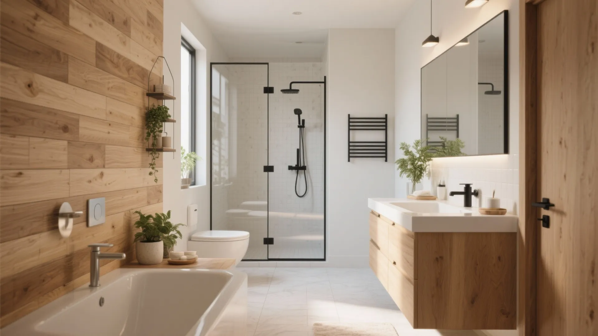 Wood-Look Porcelain Planks for Warmth