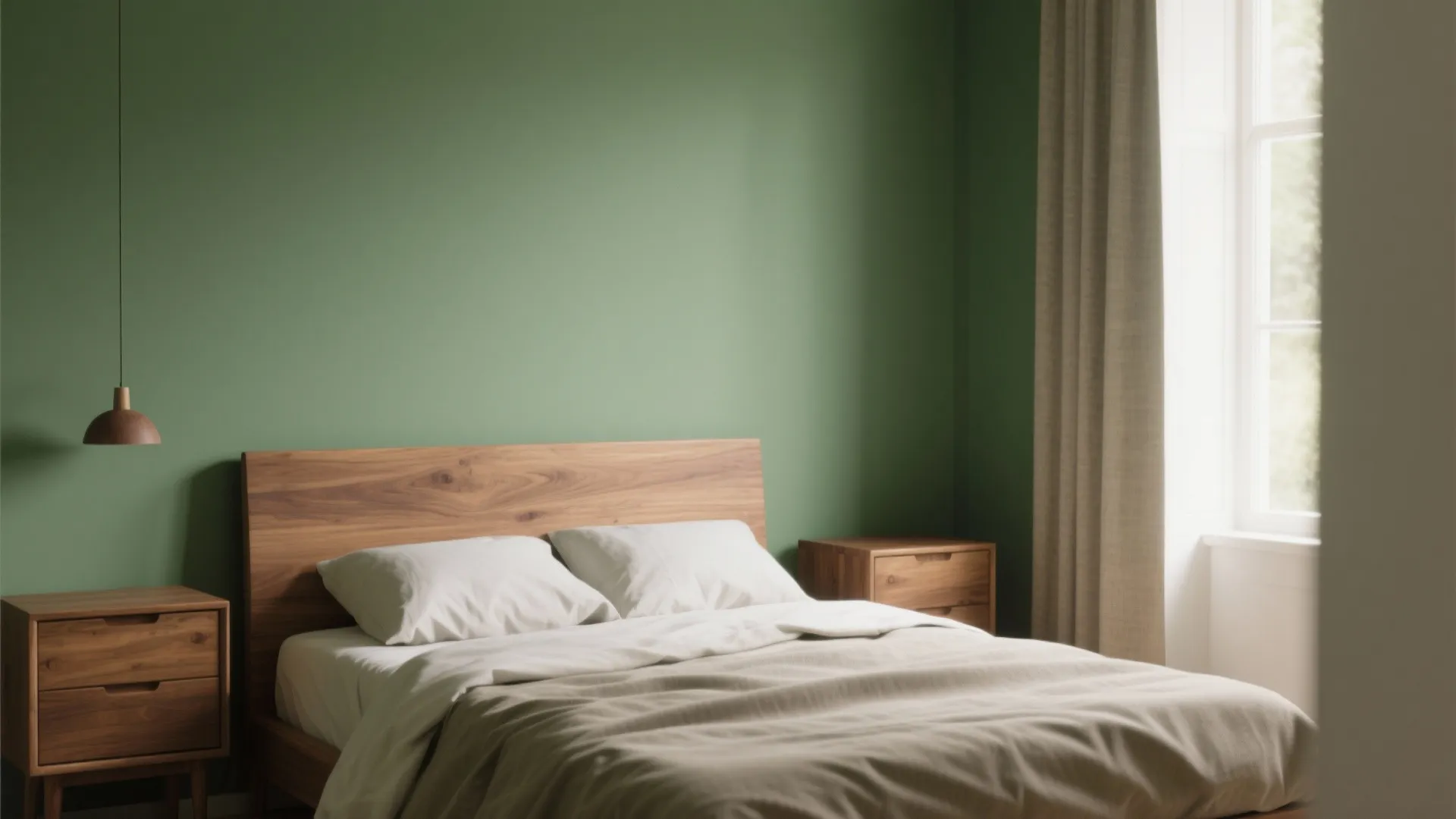 1. Layer greens with warm wood