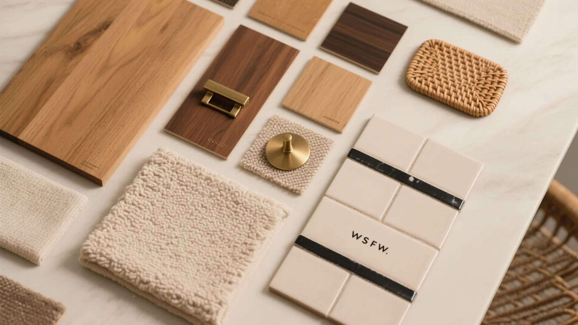 Beige + Natural Woods and Warm Metals