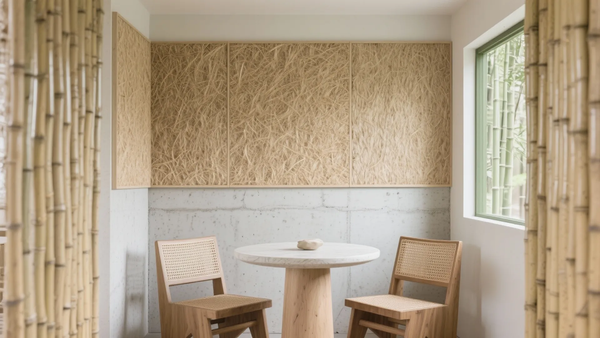 Wood Wool and Bamboo Fiber Panels for Organic Modern Vibes