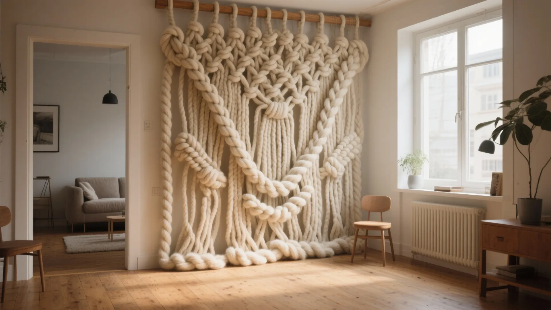 3. Wool Panel as a Room Divider