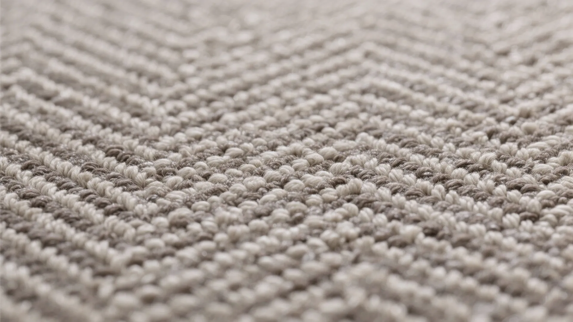 2) Patterned Wool with Low Pile (Geometric or Herringbone)