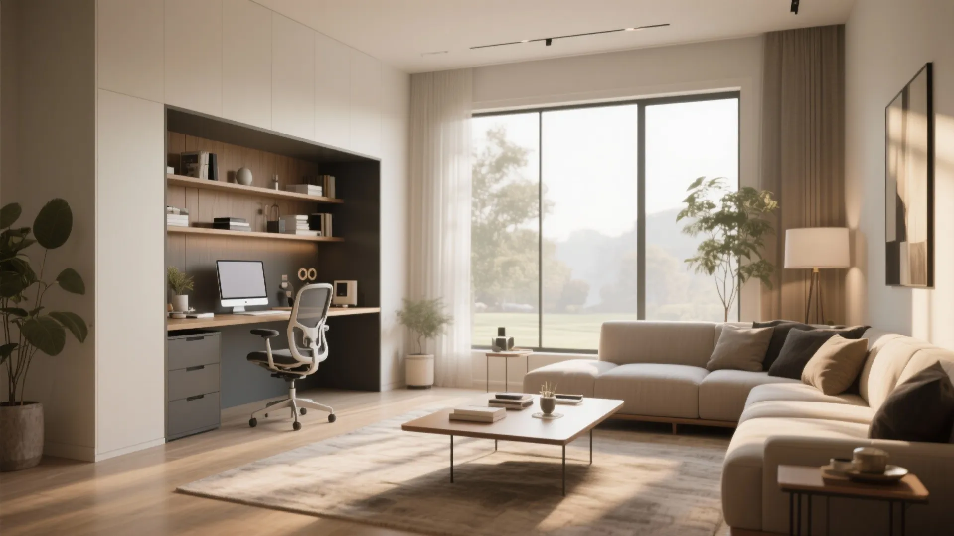 10. Integrated Work-from-Home Nook