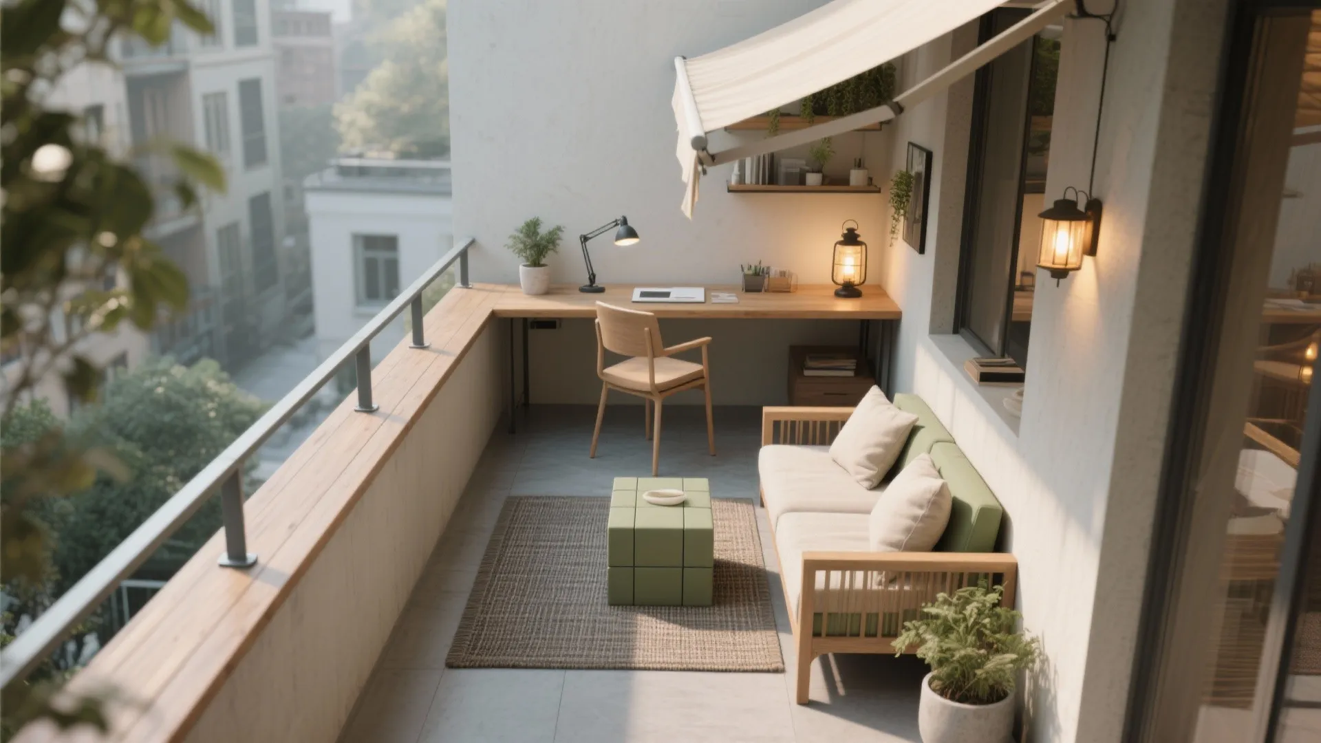 Work–Lounge Hybrid: A Balcony for Daily Life