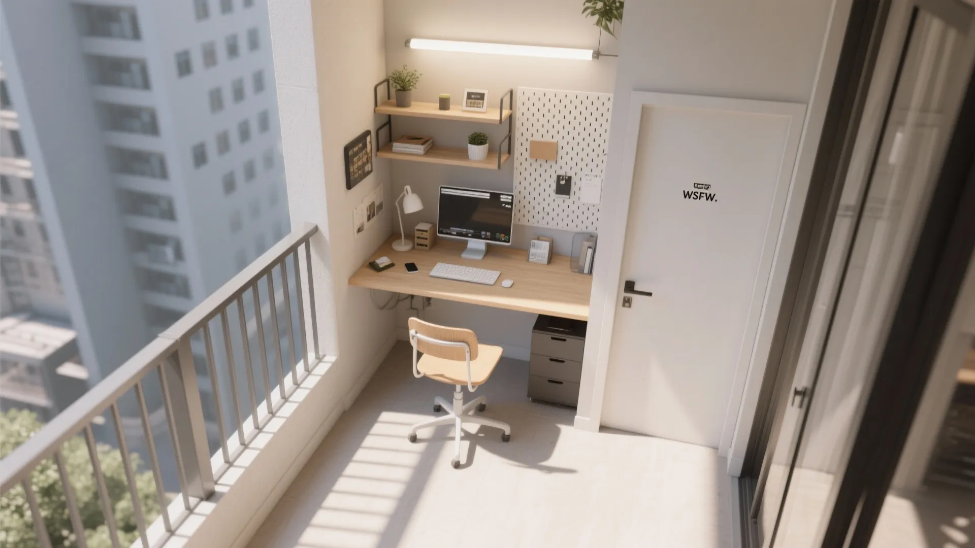 Micro Work-From-Balcony Niche