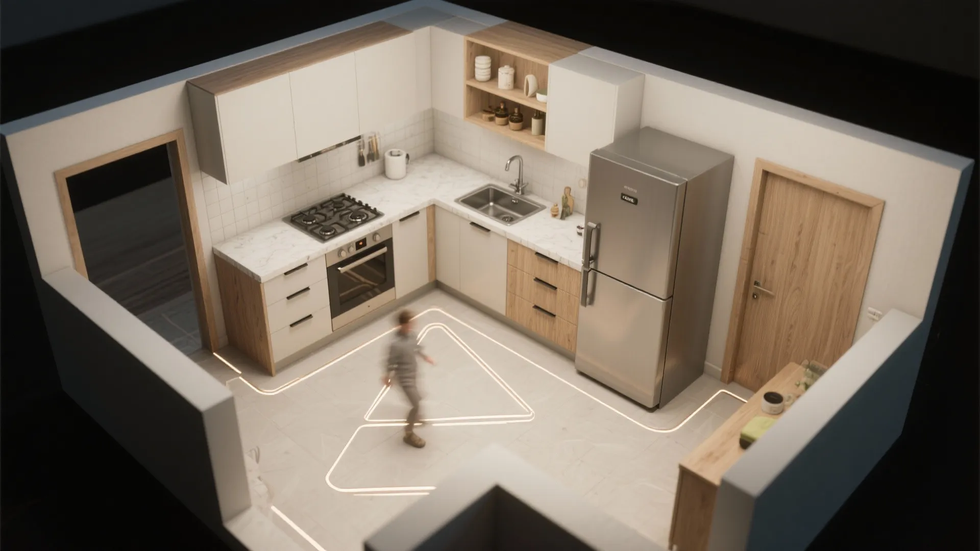 5. Plan the work triangle with smart layouts