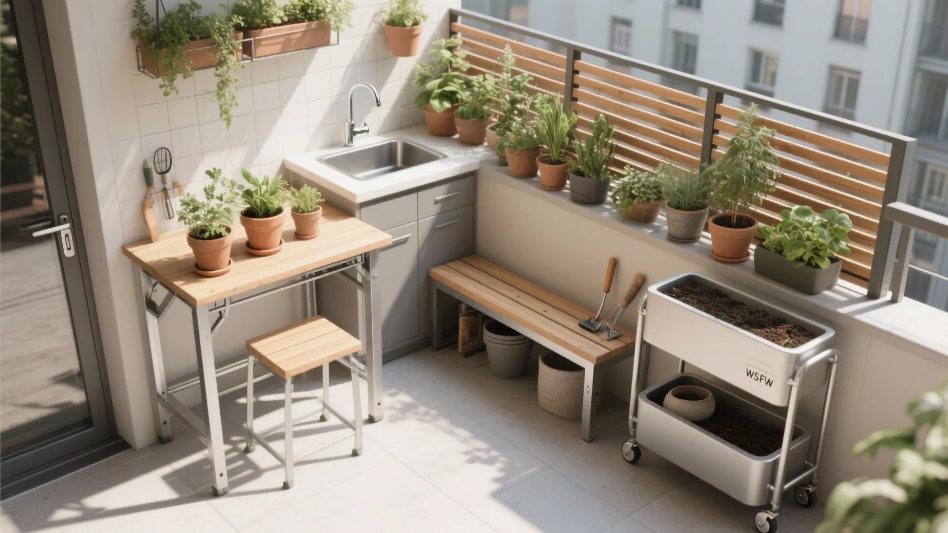 Multi-Functional Layouts: Fold-Downs, Casters, and a “Work Triangle”