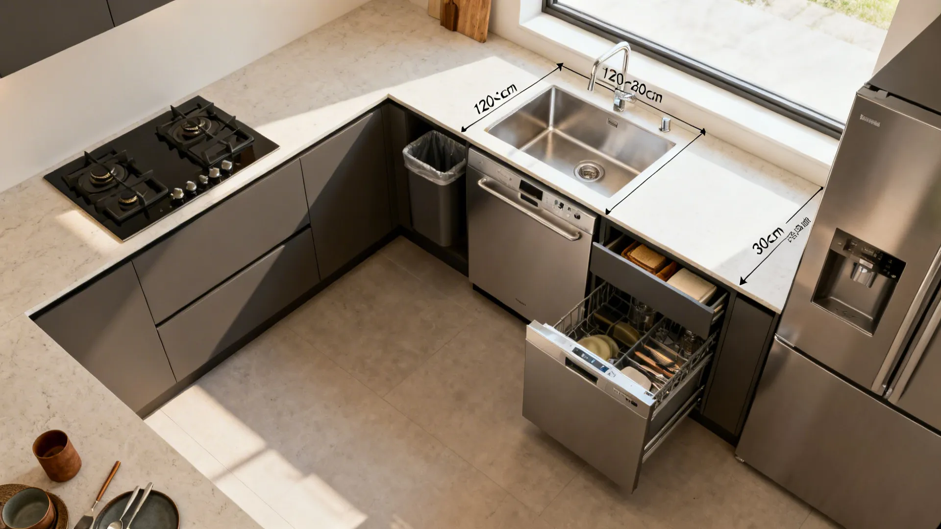 Idea 4: Appliance Zoning and a Smart Work Triangle