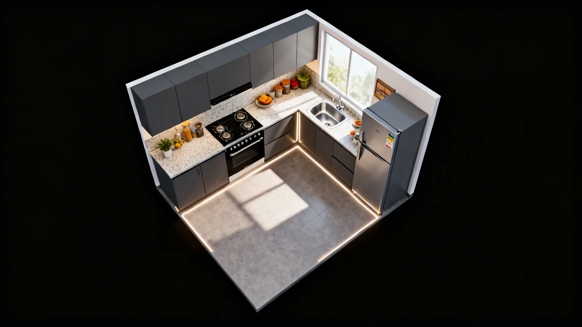 Optimized Work Triangle for Indian Cooking