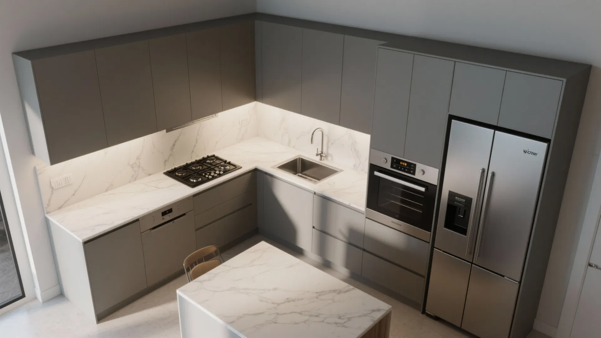 2. Honor the work triangle, then bend it for your habits