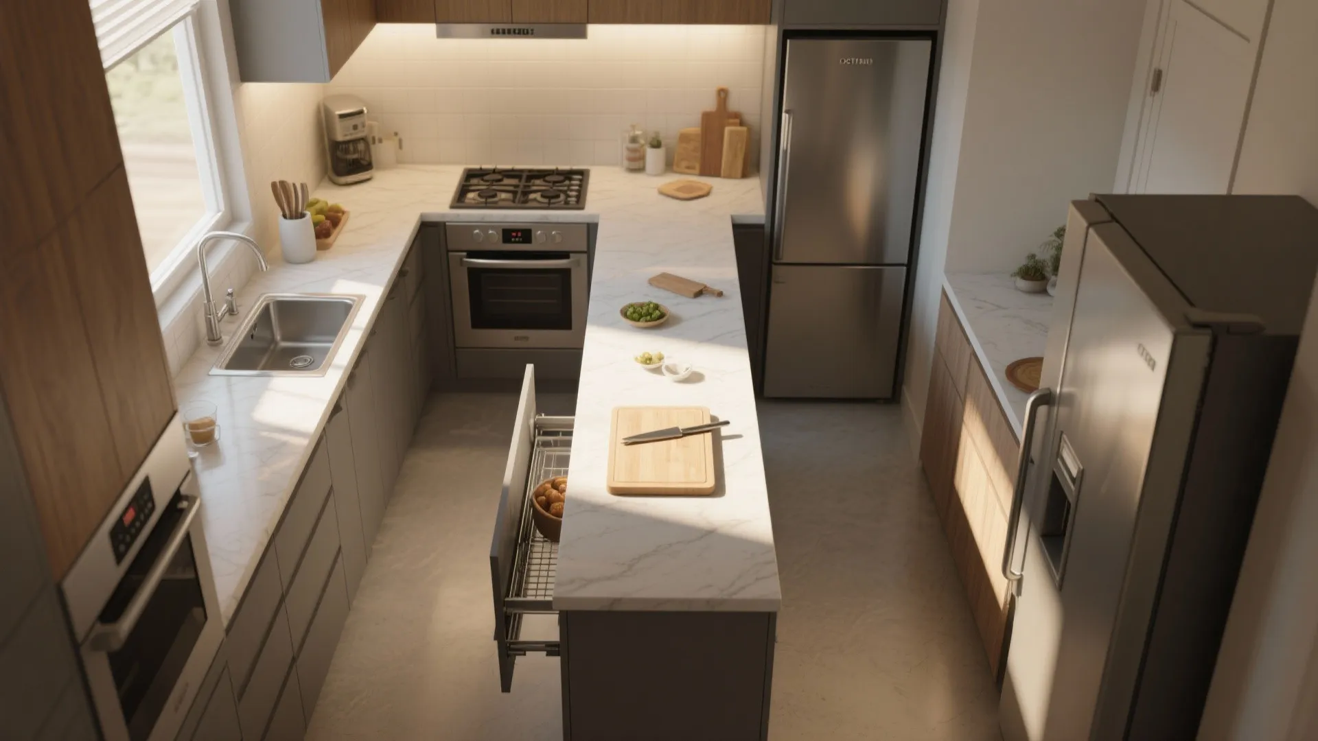 1. Mirror the work triangle