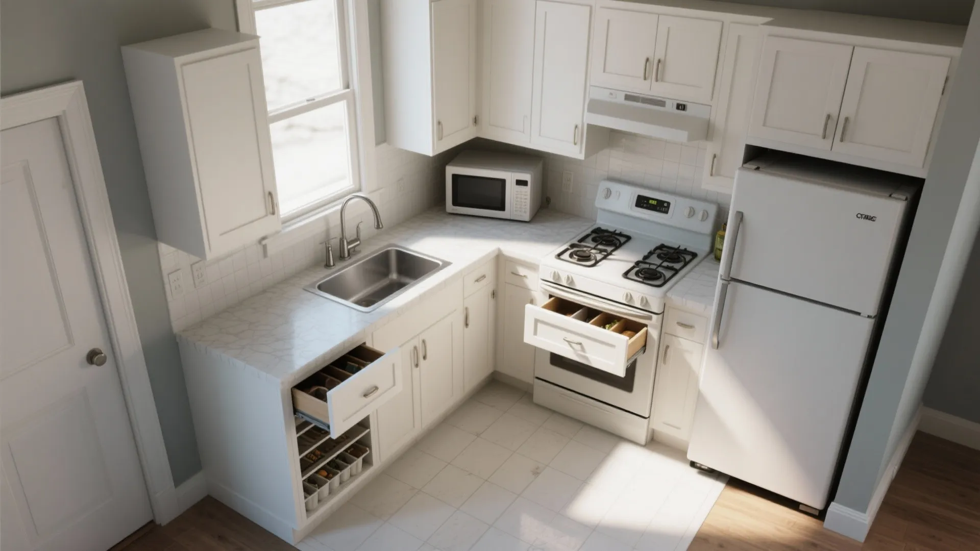 4. Optimize the work triangle and appliance placement
