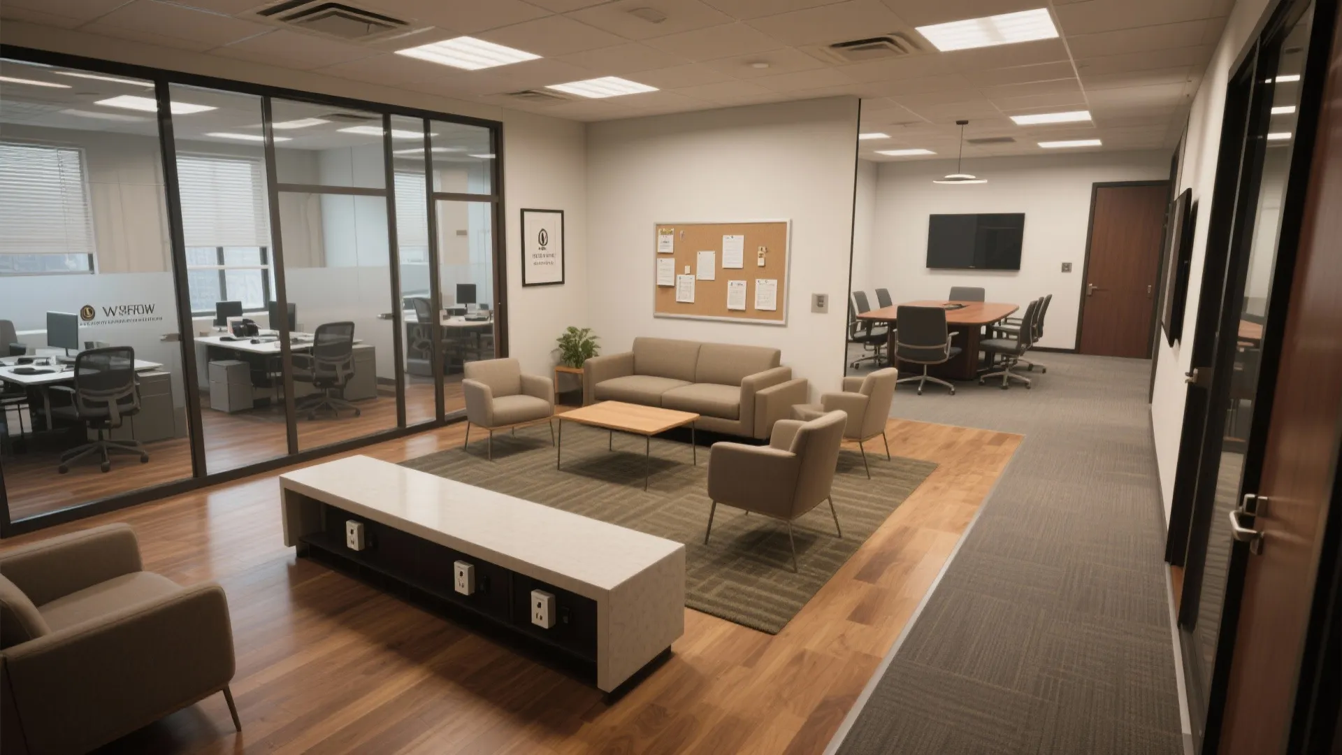 3. Create focused work zones, not identical desks