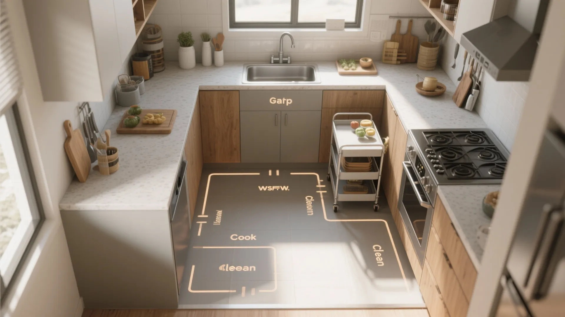 1. Define clear work zones