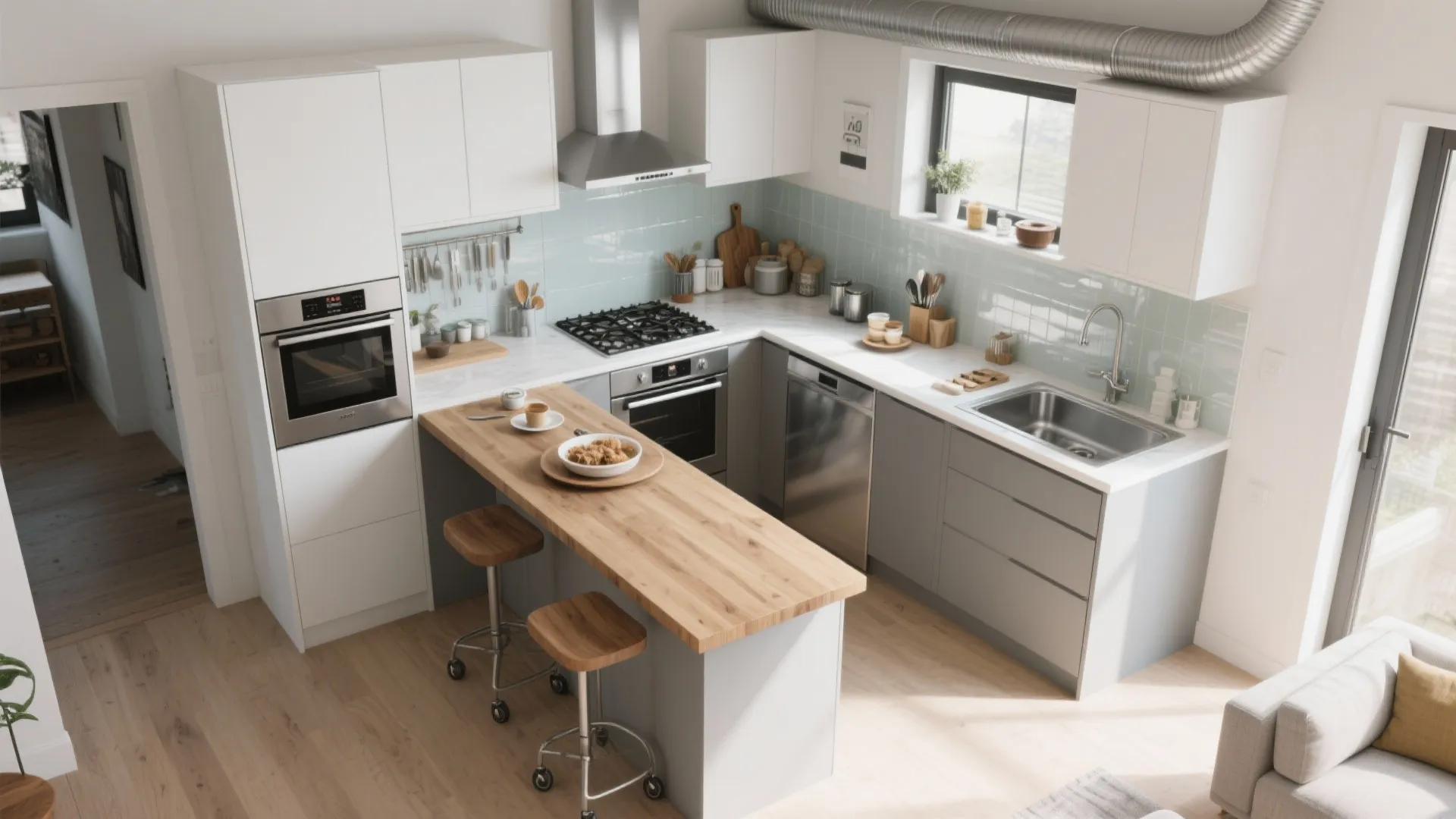 A kitchen that works like a workshop