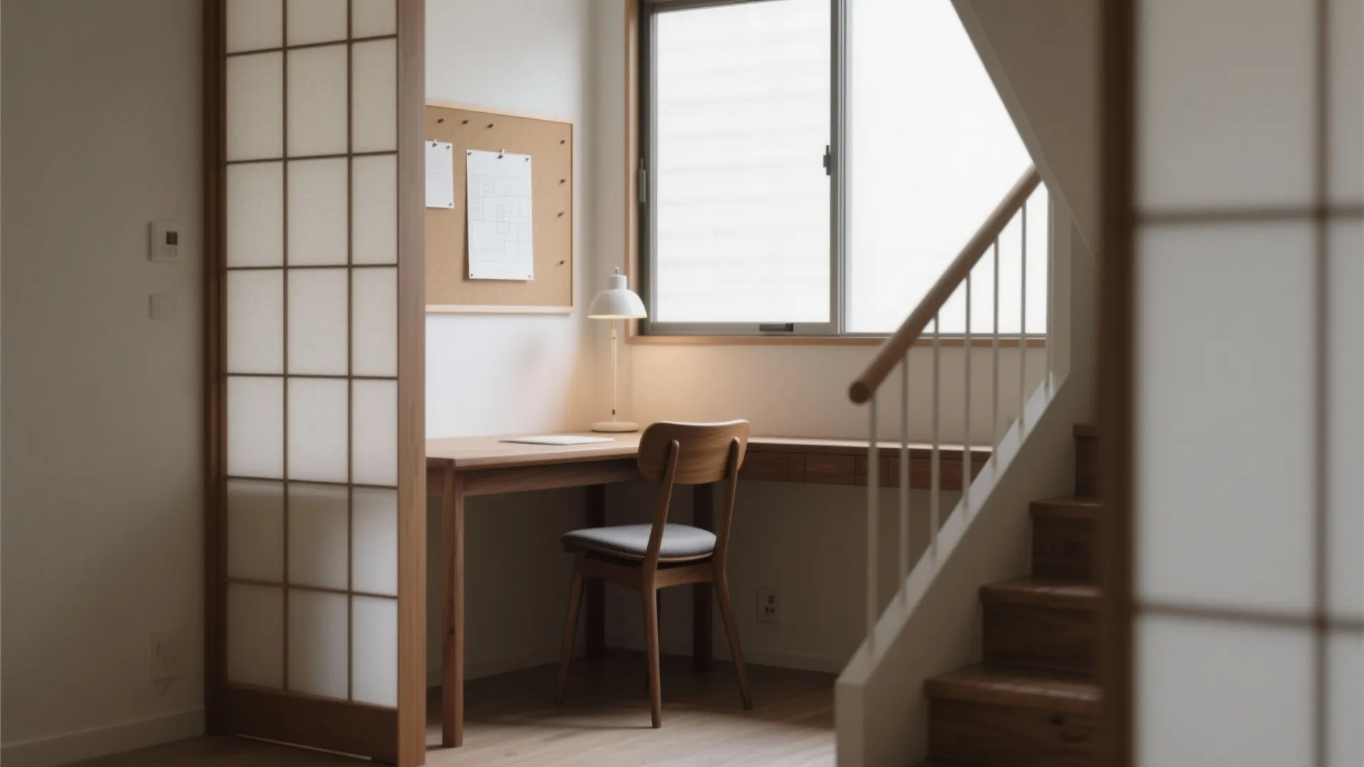 Tips 6: ワークスペースは階段に背を向ける（動線計画）