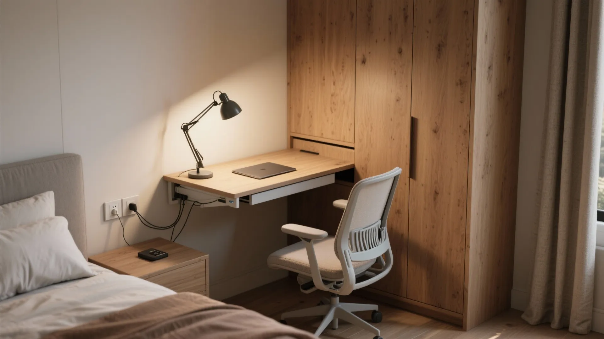 2. Dual-purpose bedrooms with workspace nooks