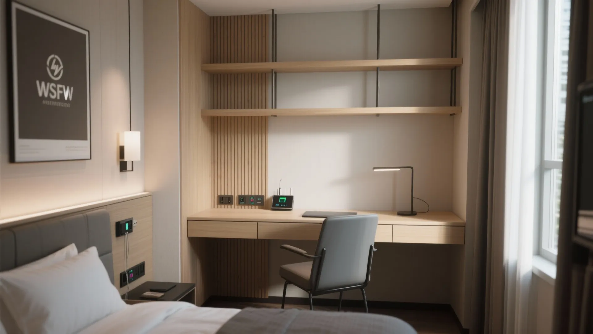 Integrated workspace nook