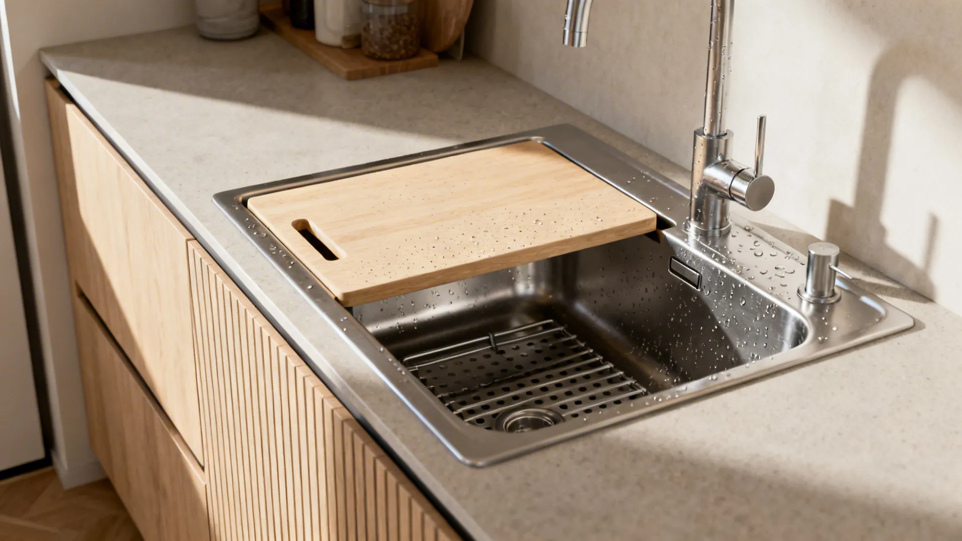 Integrated sink and prep station