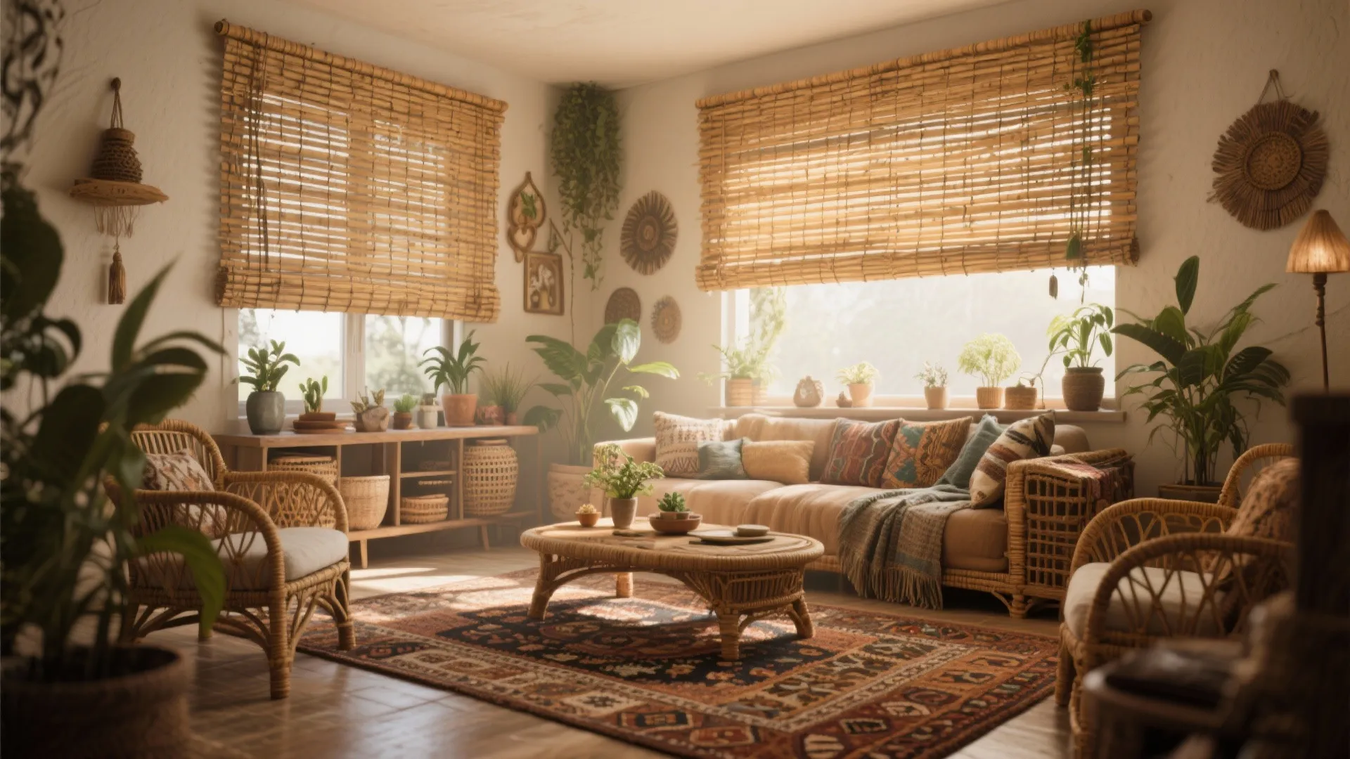 6. Woven Bamboo Shades