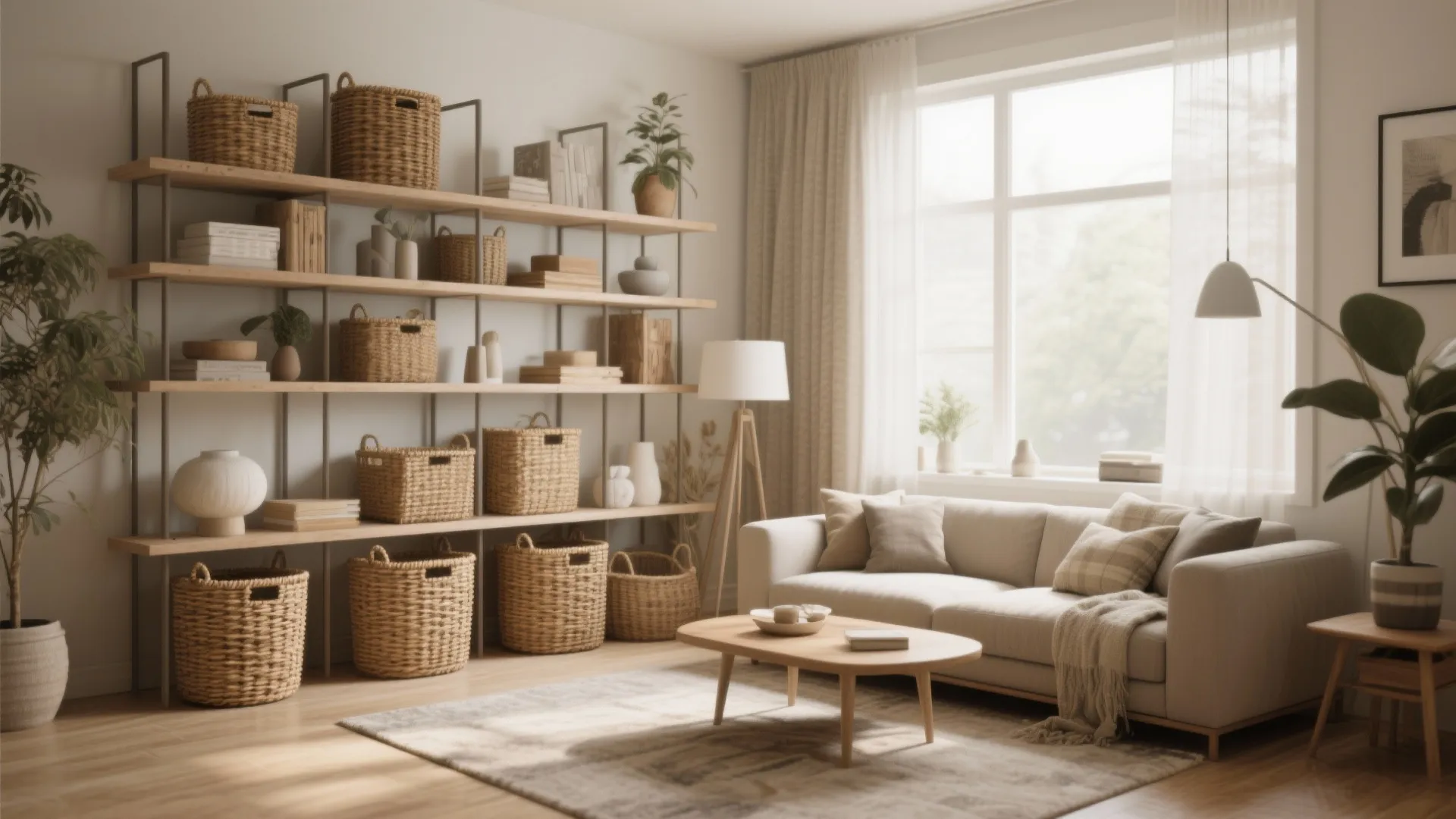 9. Use Baskets for Stylish Storage