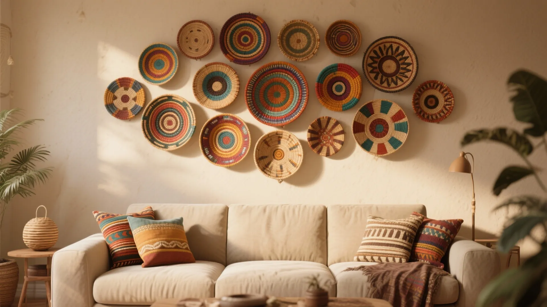 Woven Baskets as Wall Art