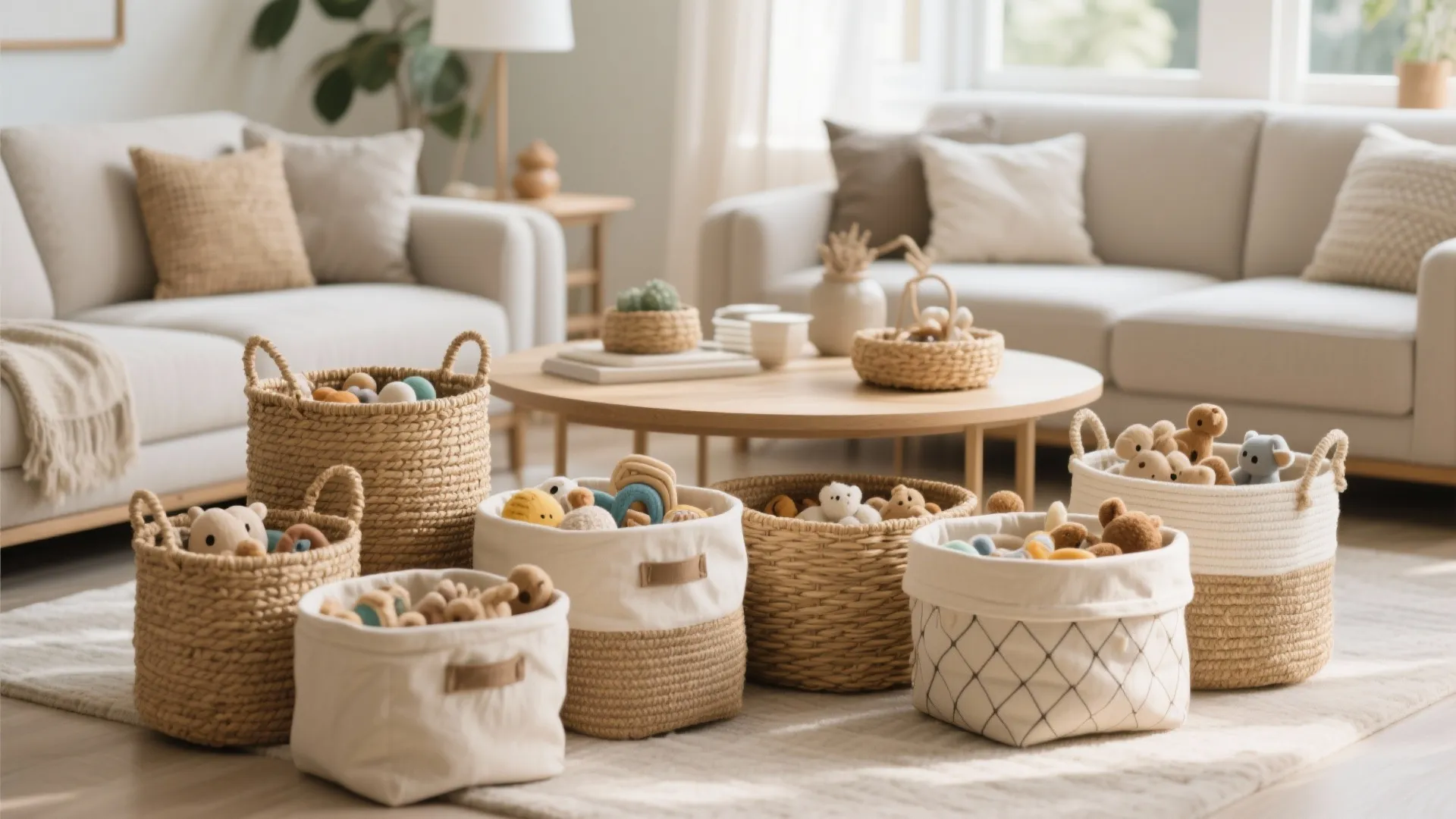 3. Decorative Baskets & Bins