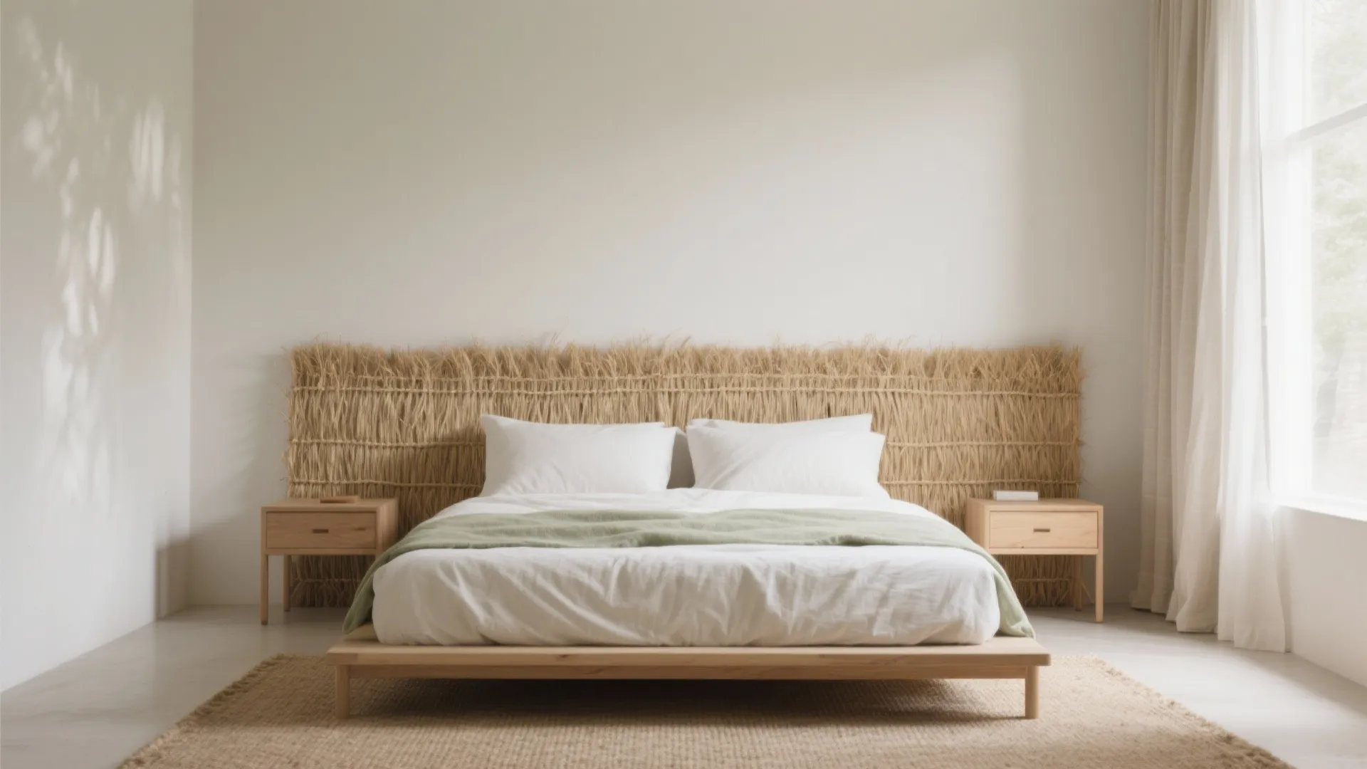 Woven Headboard Wall for Bedrooms