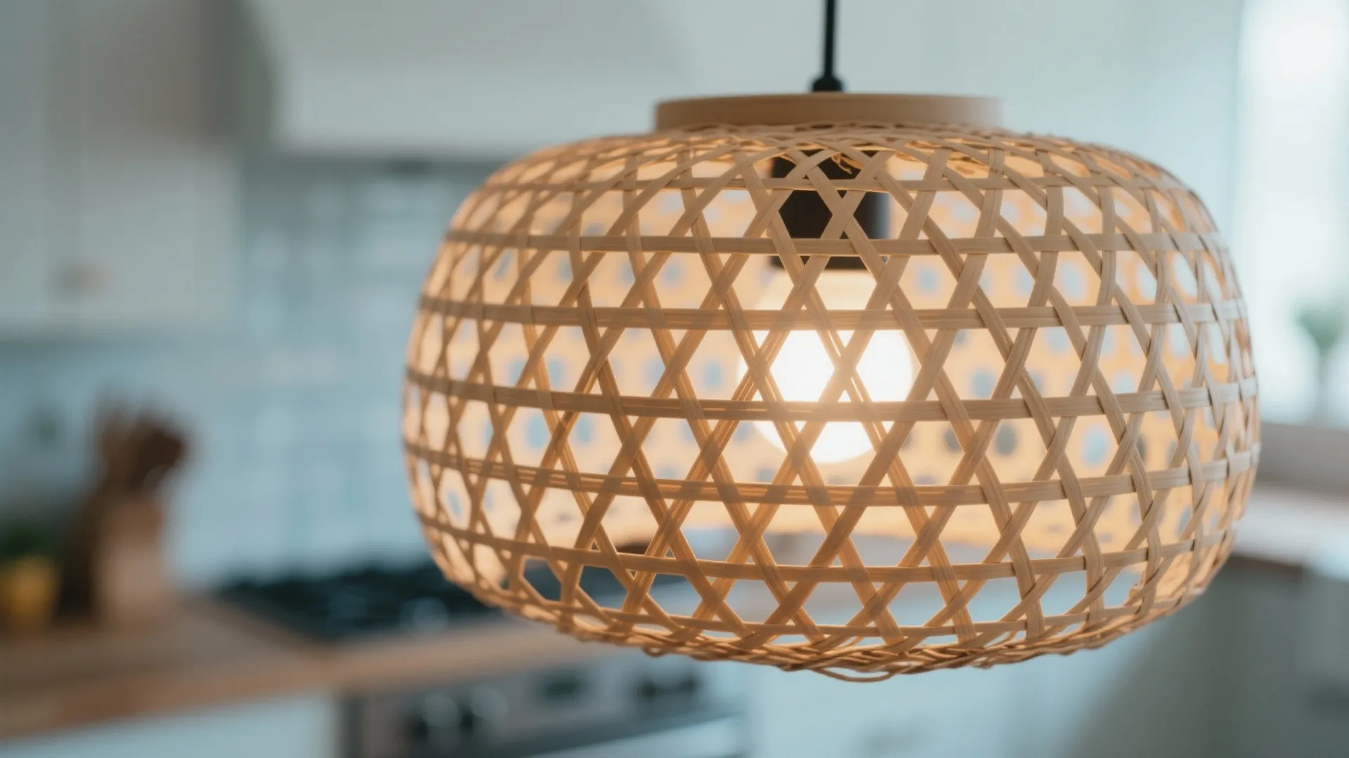 4. Woven Pendant Lights
