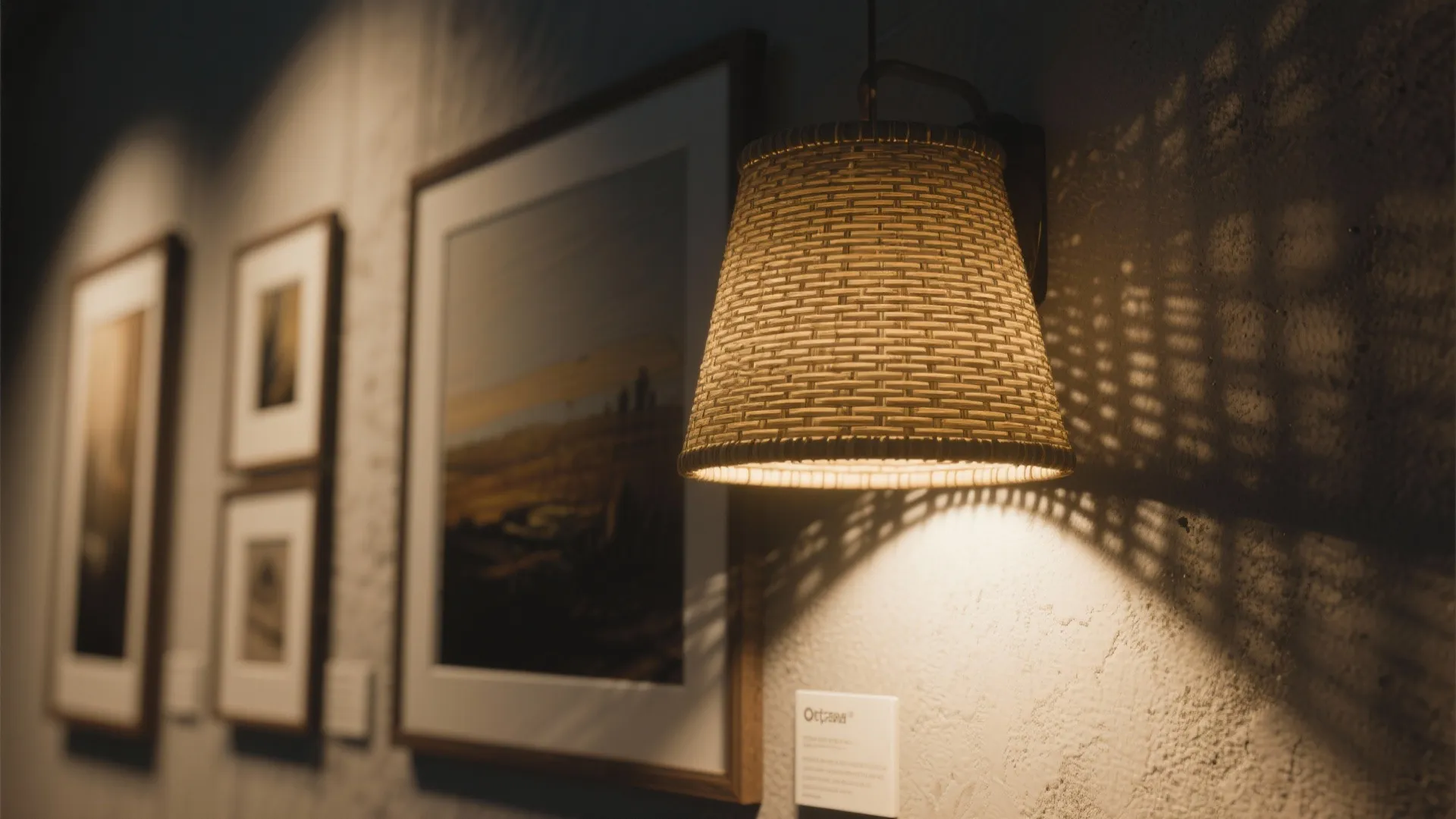 3: Woven Shade Spotlight for Accent Walls