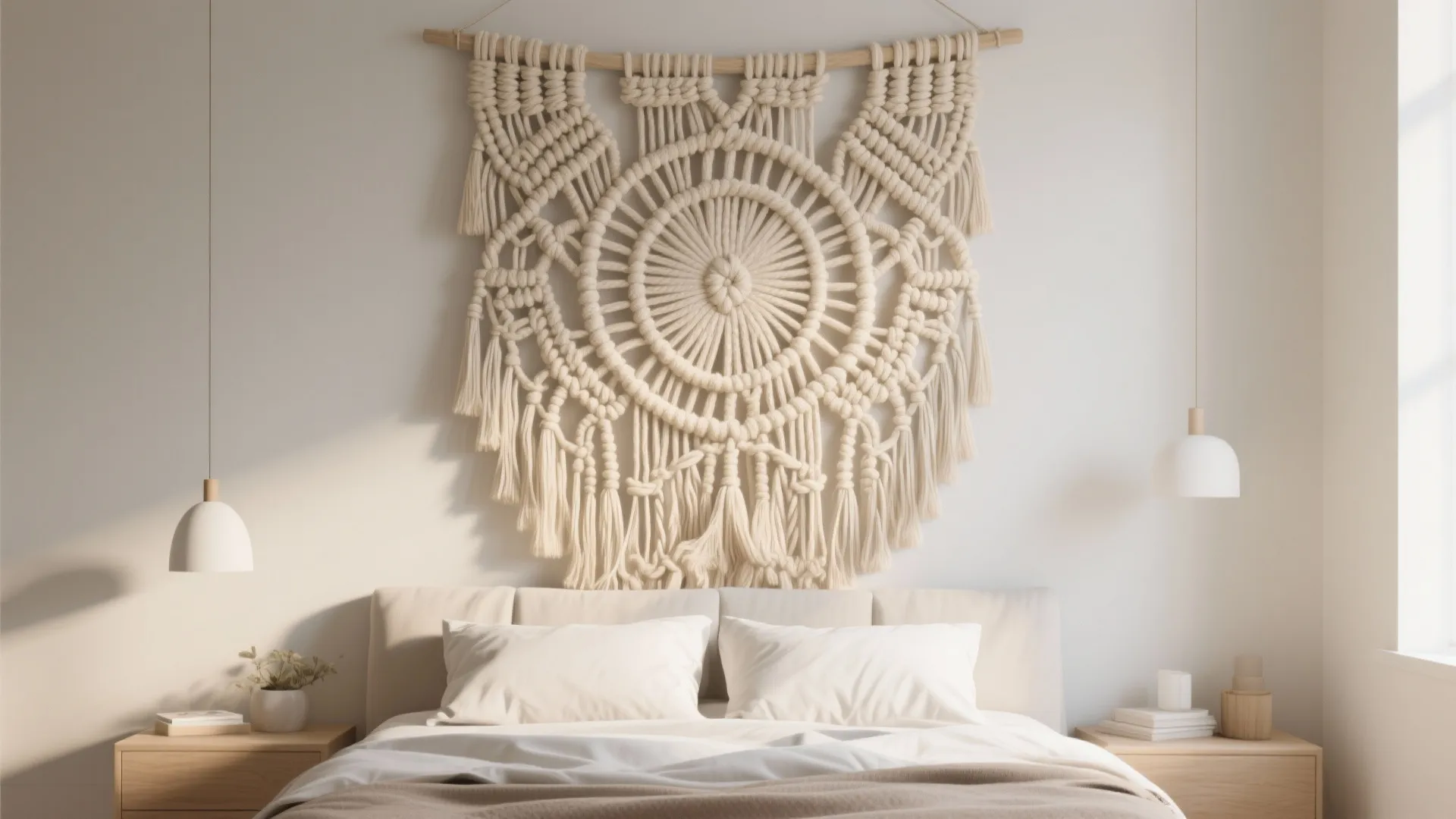 1. Oversized Textile Art